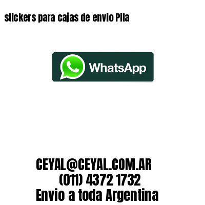 stickers para cajas de envio Pila