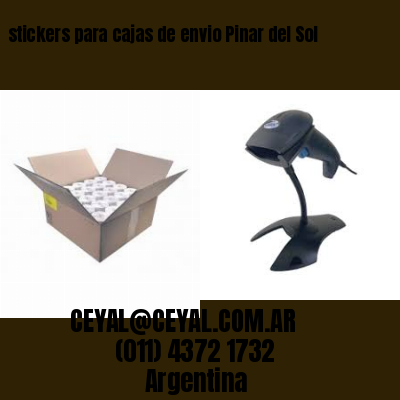 stickers para cajas de envio Pinar del Sol