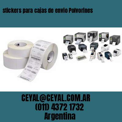 stickers para cajas de envio Polvorines