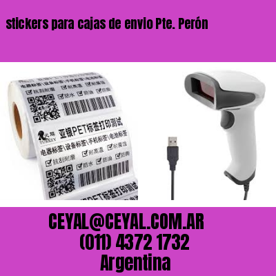 stickers para cajas de envio Pte. Perón