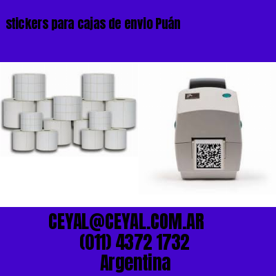 stickers para cajas de envio Puán