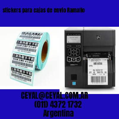 stickers para cajas de envio Ramallo