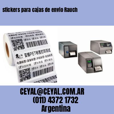 stickers para cajas de envio Rauch