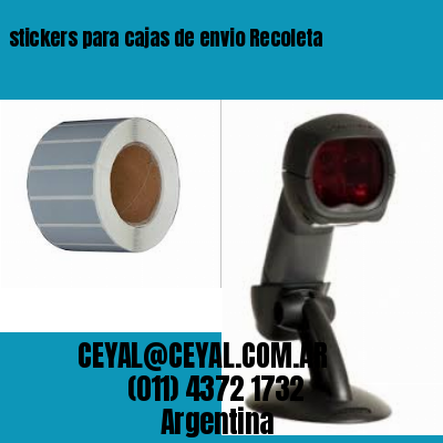 stickers para cajas de envio Recoleta