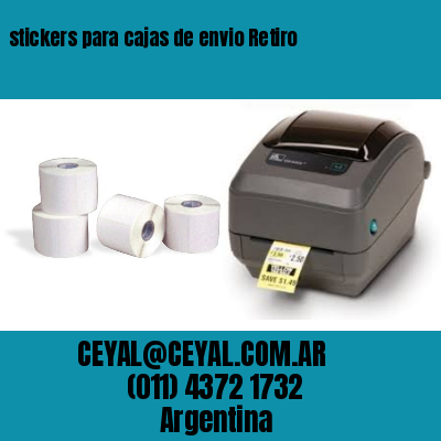 stickers para cajas de envio Retiro