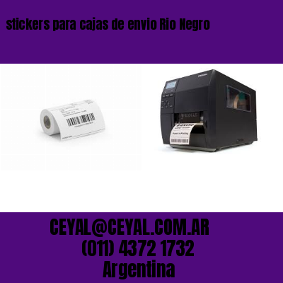 stickers para cajas de envio Rio Negro