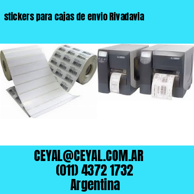 stickers para cajas de envio Rivadavia