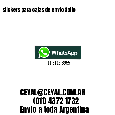 stickers para cajas de envio Salto