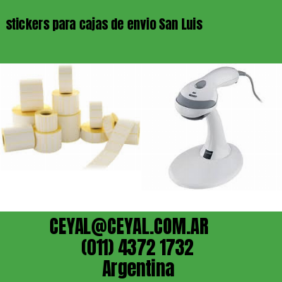 stickers para cajas de envio San Luis