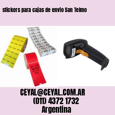 stickers para cajas de envio San Telmo