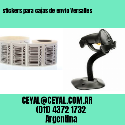 stickers para cajas de envio Versalles