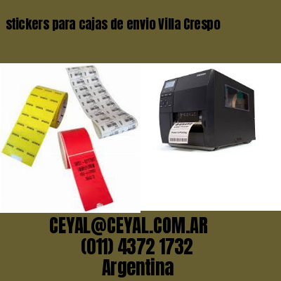 stickers para cajas de envio Villa Crespo