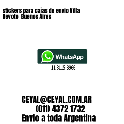 stickers para cajas de envio Villa Devoto Buenos Aires