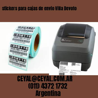 stickers para cajas de envio Villa Devoto