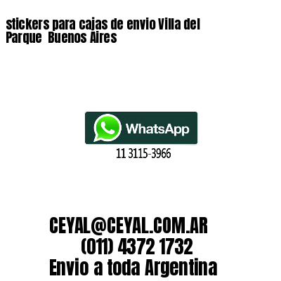 stickers para cajas de envio Villa del Parque Buenos Aires