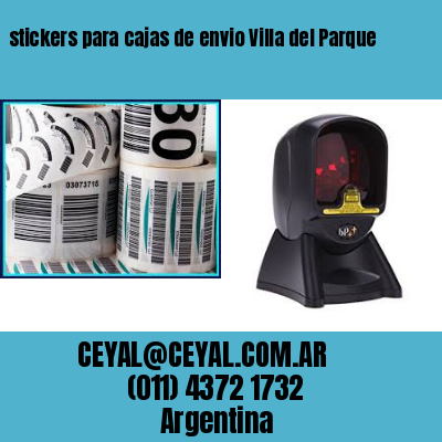 stickers para cajas de envio Villa del Parque