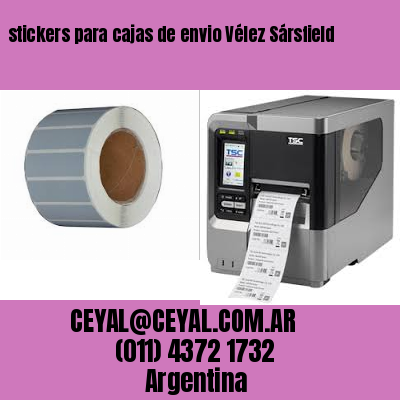 stickers para cajas de envio Vélez Sársfield