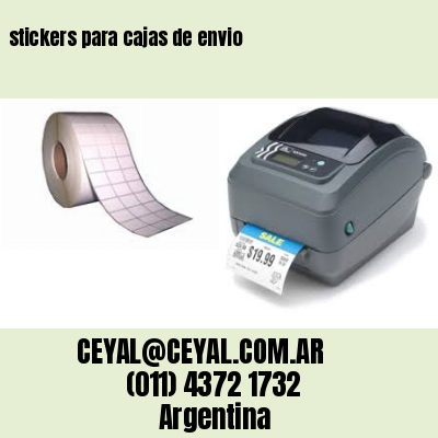 stickers para cajas de envio