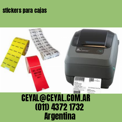 stickers para cajas