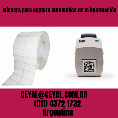 stickers para captura automatica de la información