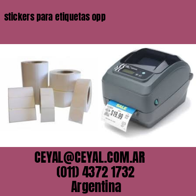 stickers para etiquetas opp