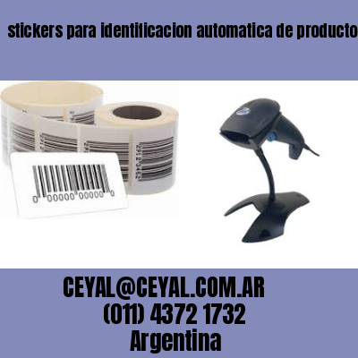 stickers para identificacion automatica de productos