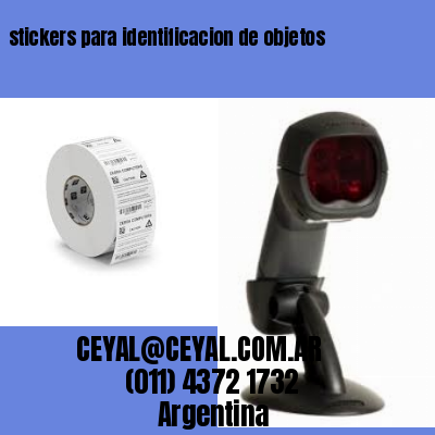 stickers para identificacion de objetos