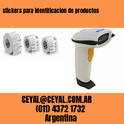 stickers para identificacion de productos