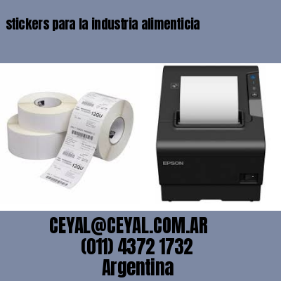 stickers para la industria alimenticia