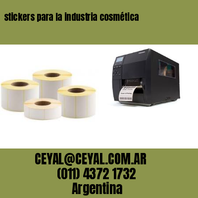 stickers para la industria cosmética