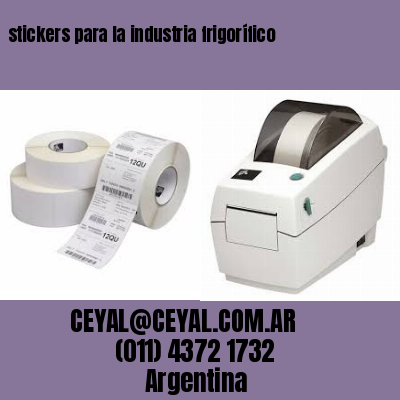 stickers para la industria frigorífico