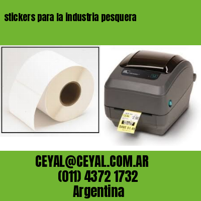 stickers para la industria pesquera
