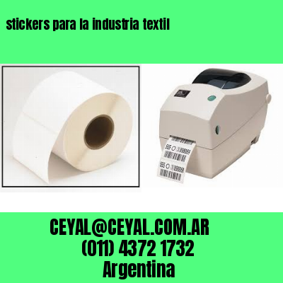 stickers para la industria textil