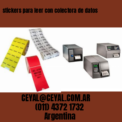 stickers para leer con colectora de datos