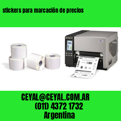 stickers para marcación de precios