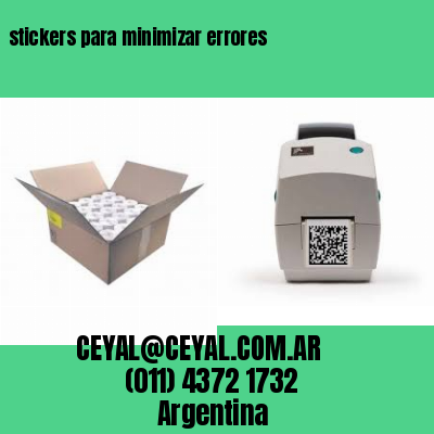 stickers para minimizar errores