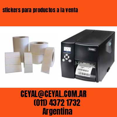 stickers para productos a la venta