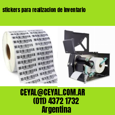stickers para realizacion de inventario