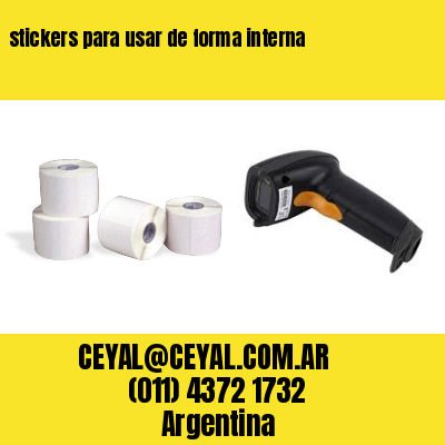 stickers para usar de forma interna