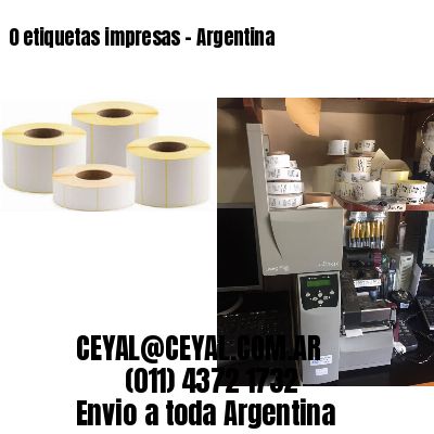 0 etiquetas impresas – Argentina