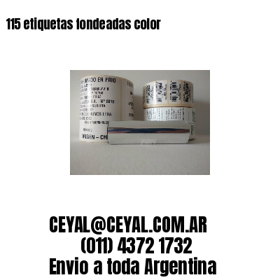 115 etiquetas fondeadas color 