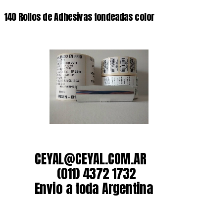 140 Rollos de Adhesivas fondeadas color