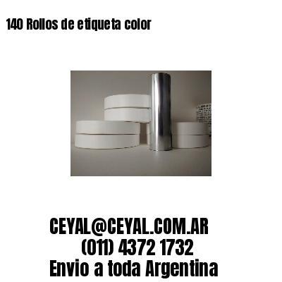 140 Rollos de etiqueta color 