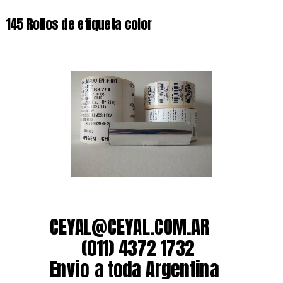 145 Rollos de etiqueta color 