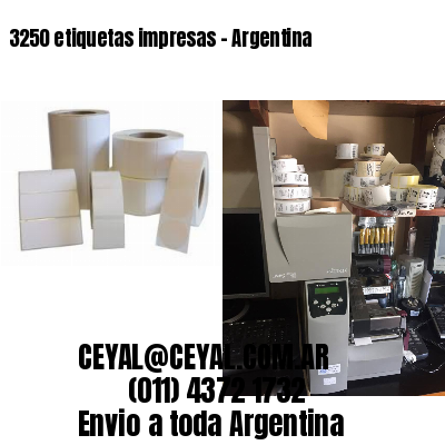 3250 etiquetas impresas – Argentina