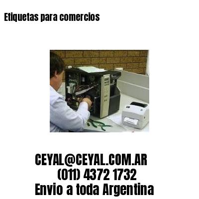 Etiquetas para comercios