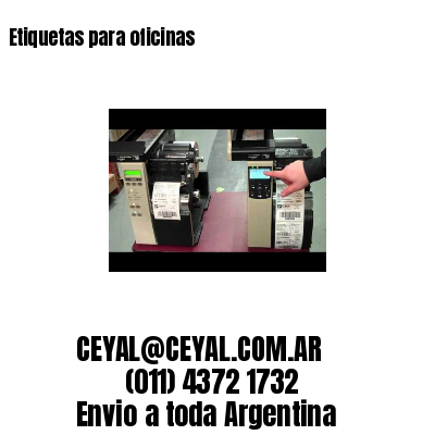 Etiquetas para oficinas