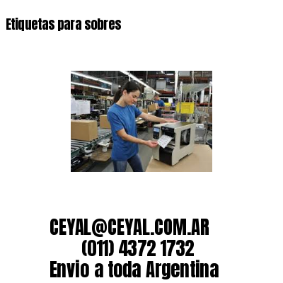 Etiquetas para sobres