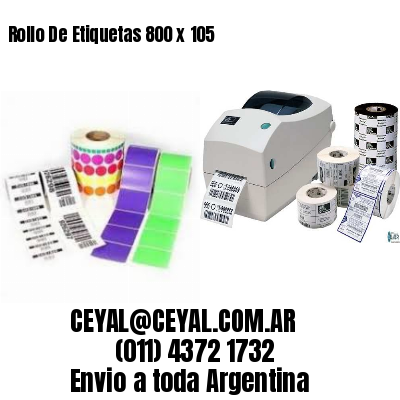 Rollo De Etiquetas 800 x 105