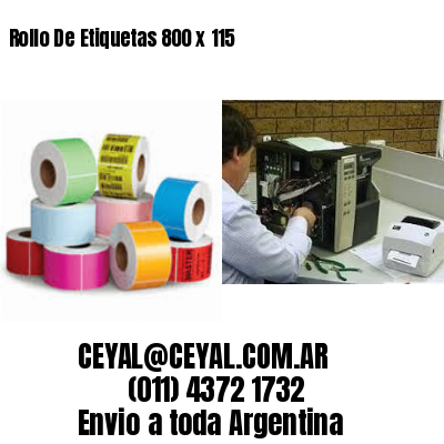 Rollo De Etiquetas 800 x 115